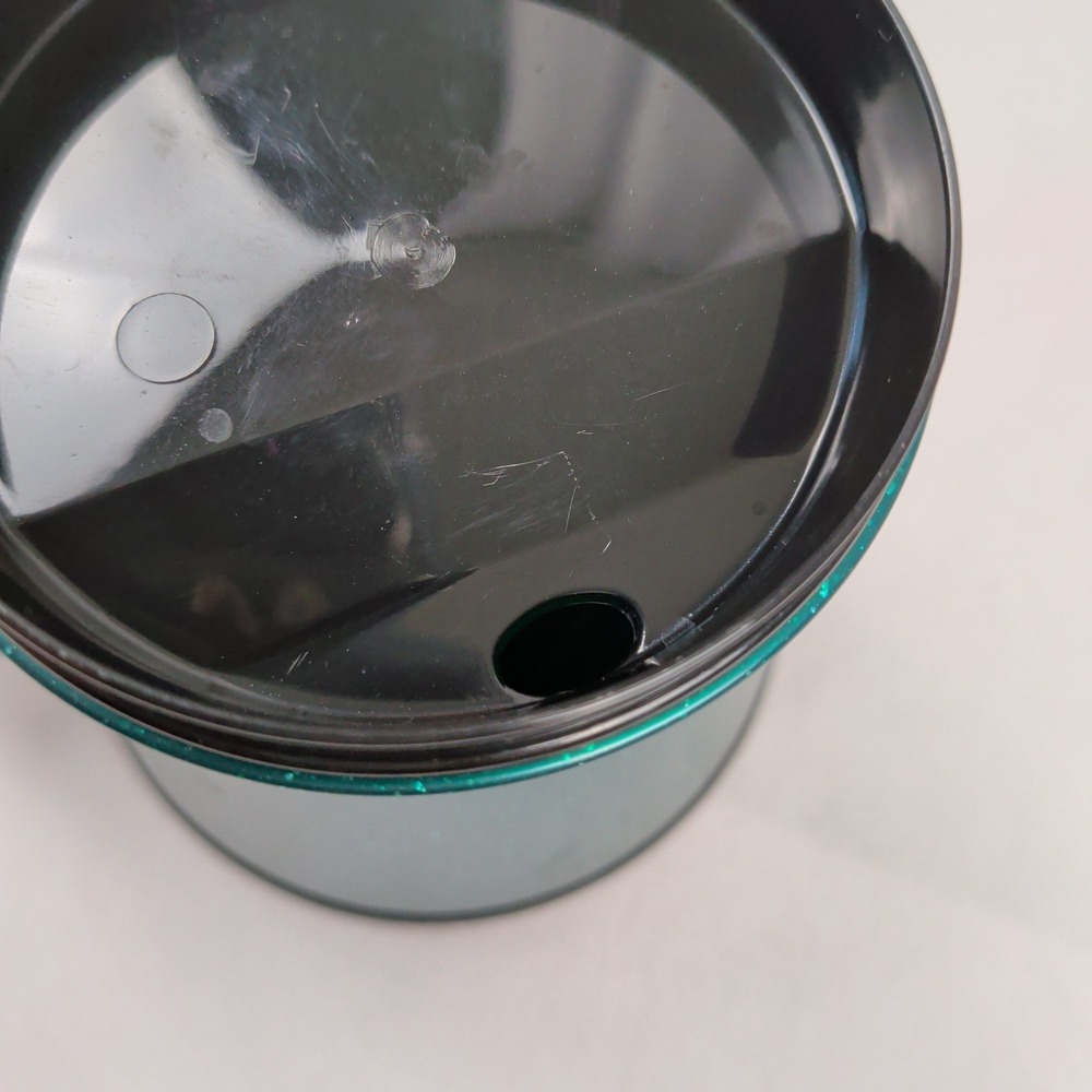 Mobile Mug Non-Tip Travel Tumbler Teal Green Speckled Weighted Base Made in USA - Picture 5 of 9